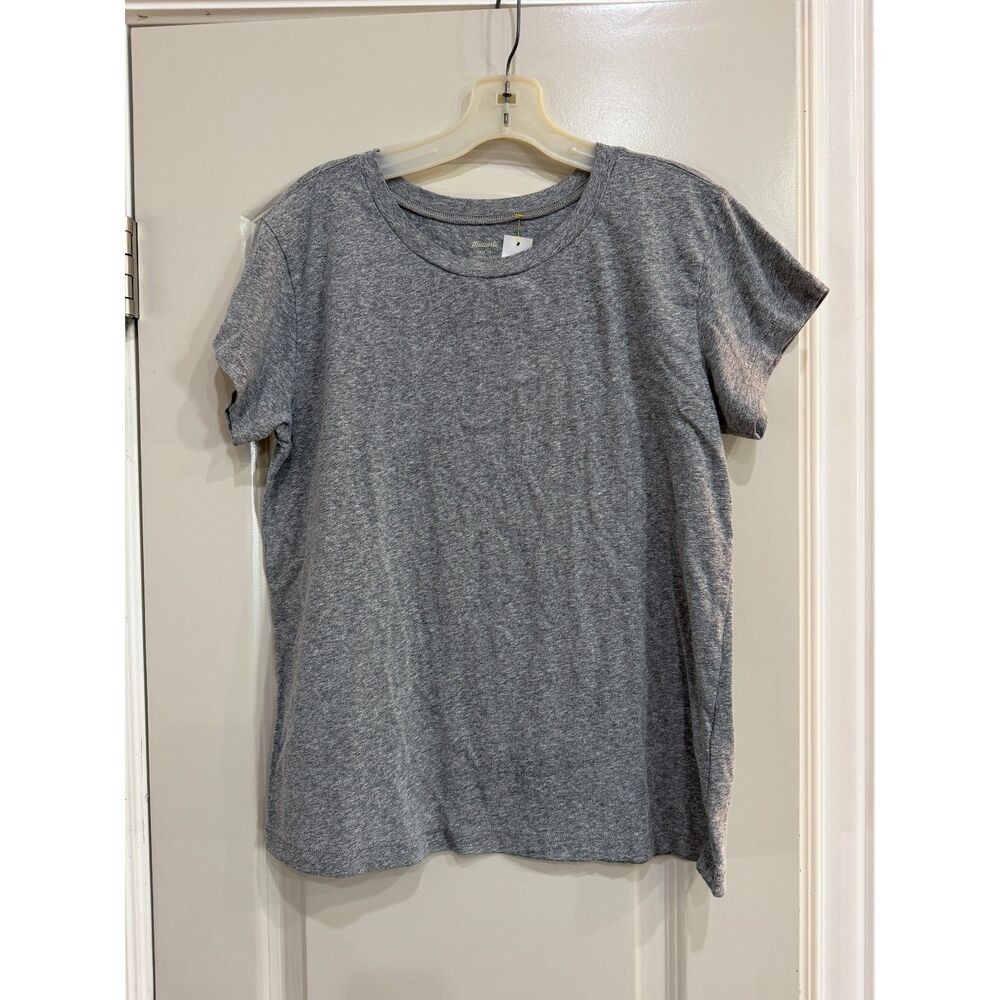 Madewell Women's Heathered Grey Crew Neck T-Shirt